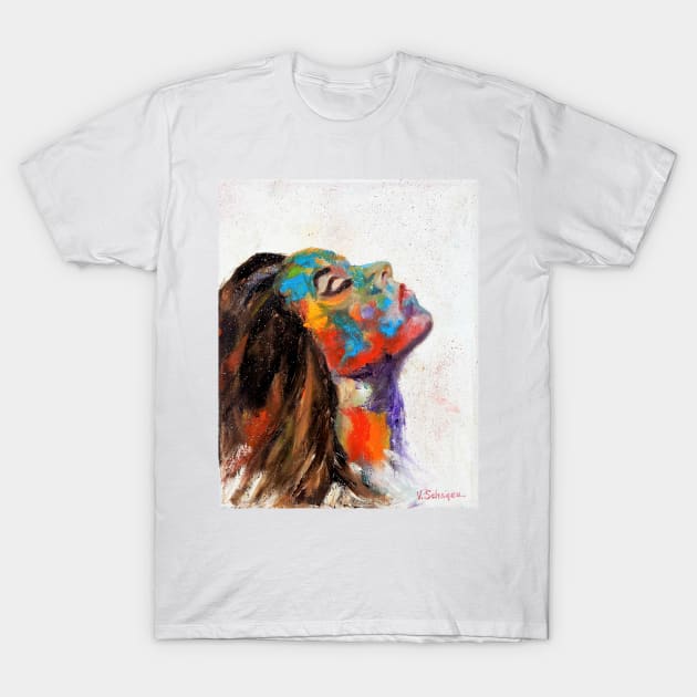 Woman portrait T-Shirt by Vita Schagen